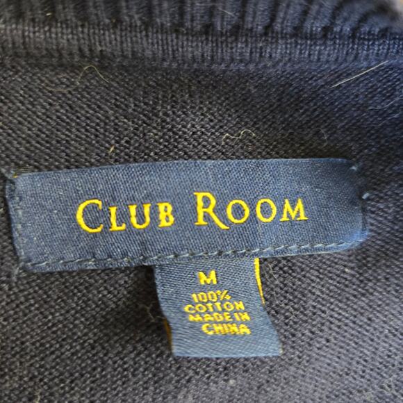 Club Room Men Vtg Y2K Preppy Estate Ivy League Golf Argyle V Neck Sweater Vest M - Picture 6 of 8